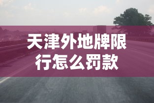 天津外地牌限行怎么罚款