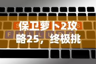 保卫萝卜2攻略25，终极挑战的全面解析与策略