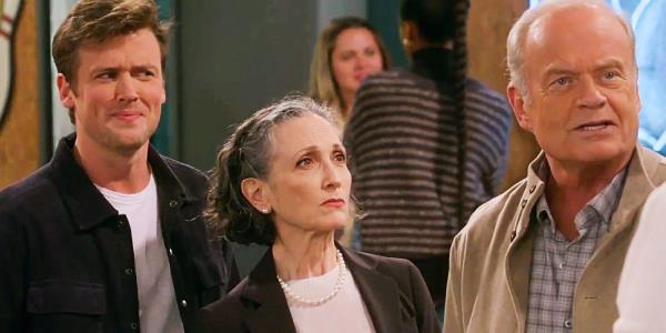 Freddy, Lilith and Frasier in the Frasier reboot episode 7