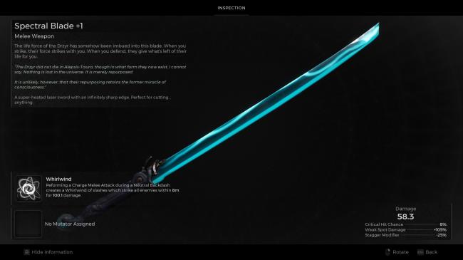 Spectral Blade in Remnant 2
