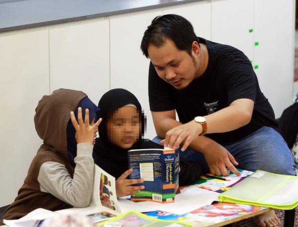 Amin said he loves spending time with the kids and want to see them succeed.