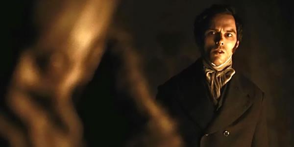 Bill Skarsga?rd and Nicholas Hoult in Nosferatu