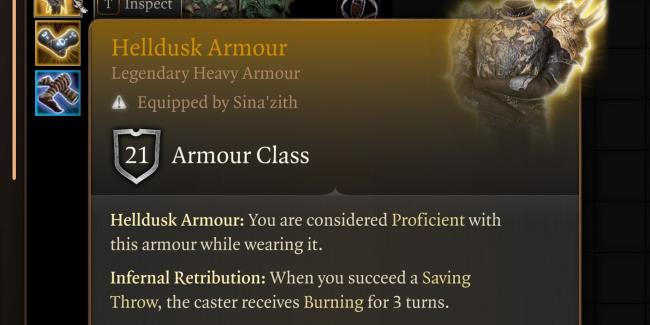 Baldur's Gate 3 Helldusk Heavy Armor