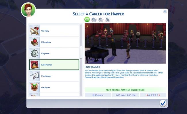 the sims 4 entertainer career overview