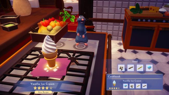 Making Vanilla Ice Cream in DIsney Dreamlight Valley
