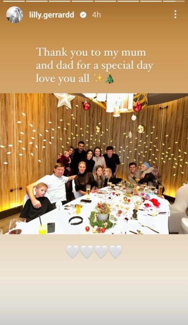 Lee Byrne spent Christmas with girlfriend Lilly Gerrard and her family