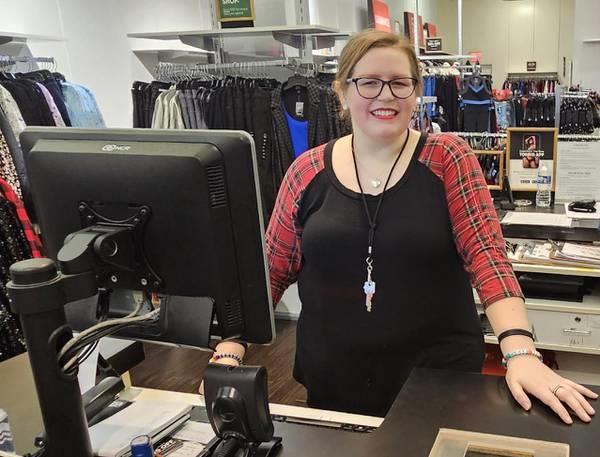 Chloe Vanderlei, who works at Torrid, a women’s fashion store at Fox Valley Mall in Aurora, said foot traffic has been steady at the store in the days after Christmas.