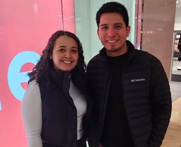 John Mendez and his fiancee Janessa Medina of Ithaca, New York, were at Fox Valley Mall in Aurora Thursday for some post-Christmas shopping.