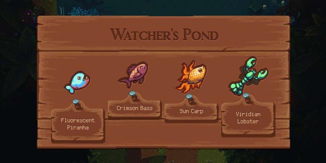 Watcher's Pond Fish Sign In Sea Of Stars