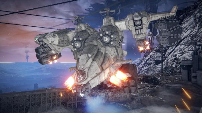 Armored Core 6, AH12 Firing its machine guns
